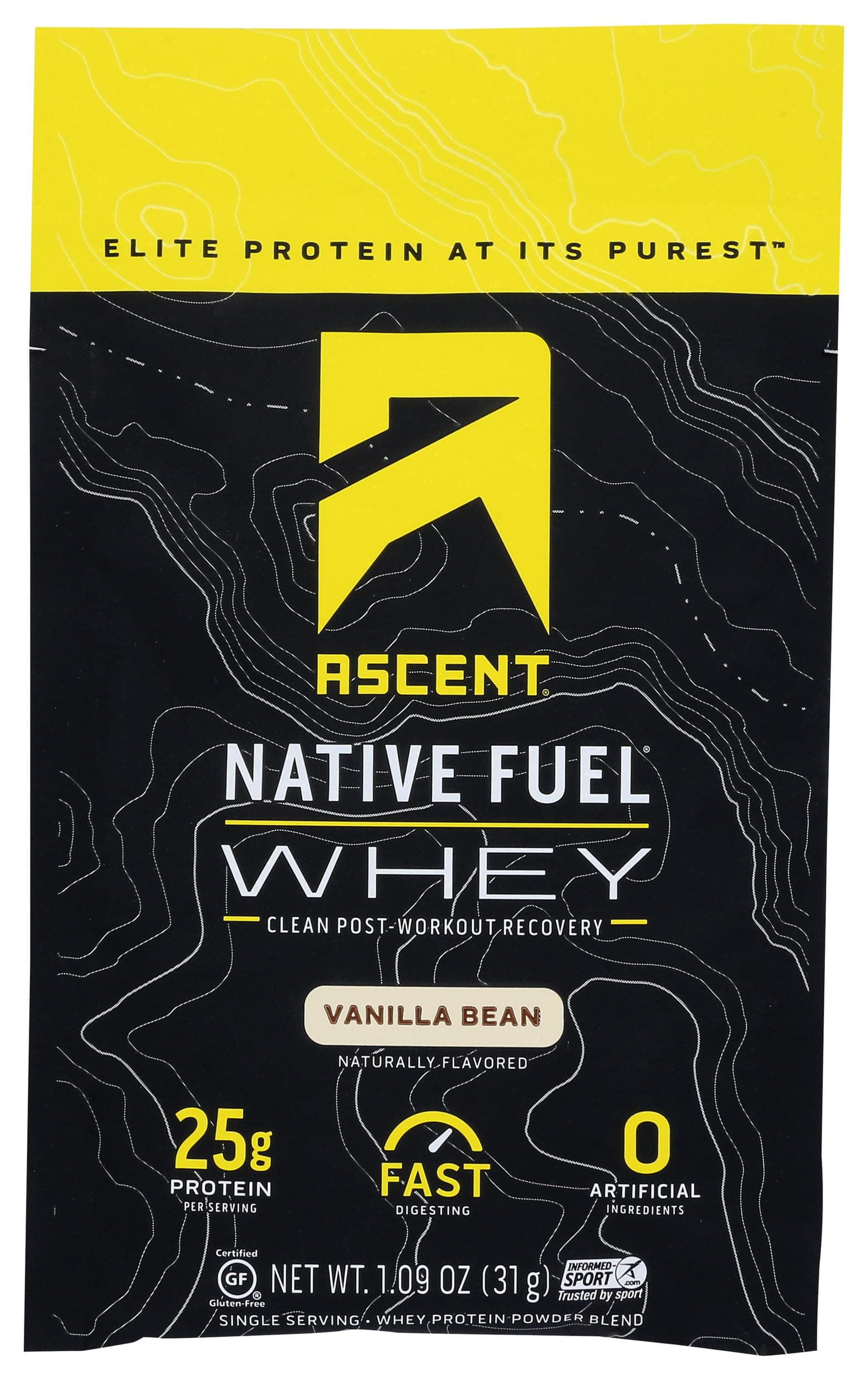 Ascent Vanilla Whey Protein Single Packet, 1.09 OZ