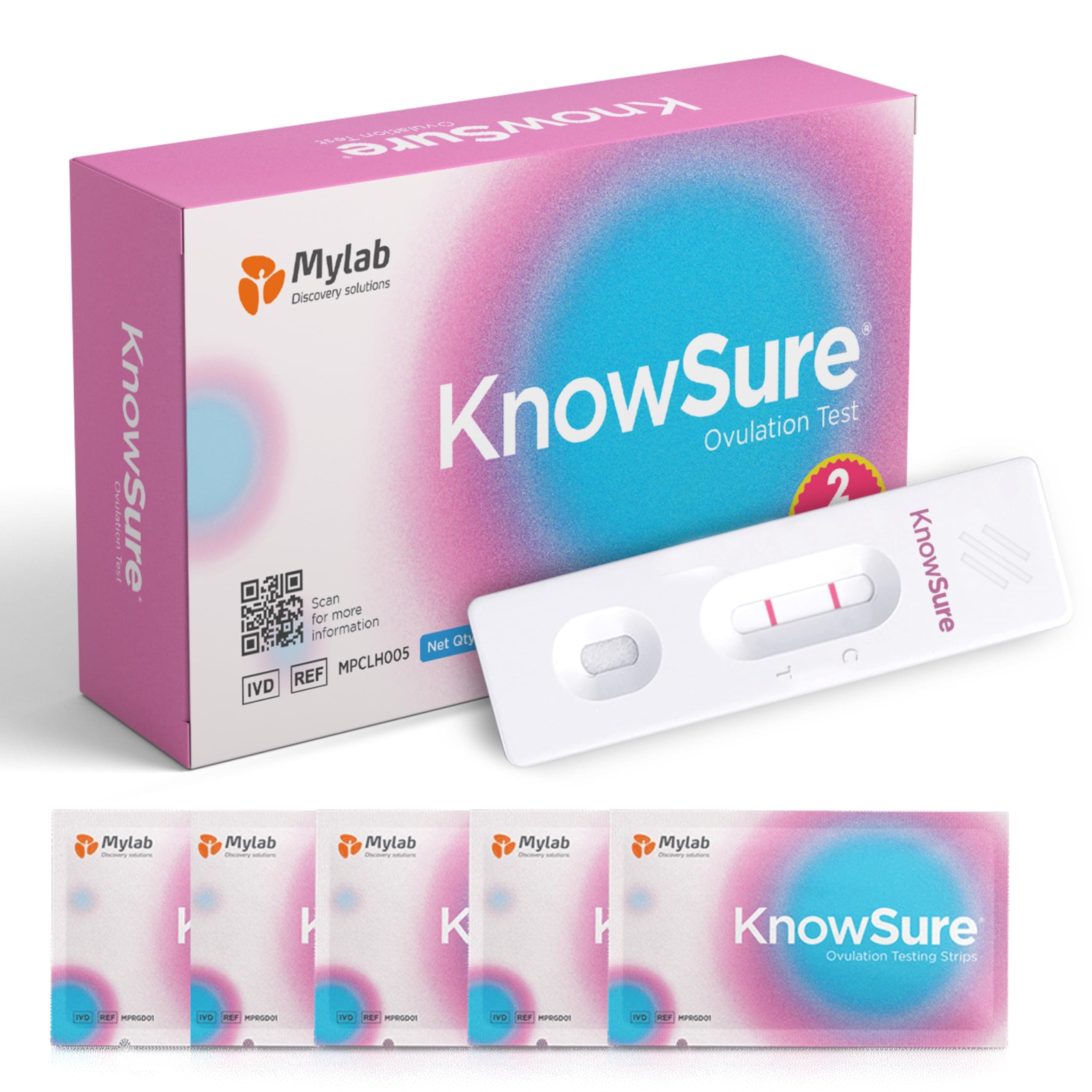 Mylab Ovulation Testing Kit - 5 Strips | Ovulation Kit For Pregnancy | Convenient Ovulation test for Easy Use | Accurate Ovulation Predictor test