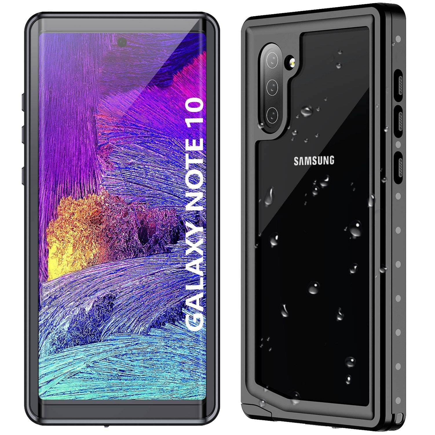 Samsung Galaxy Note 10 Waterproof Case, Note 10 Case with Built in Screen Protector 360° Full Body Protective Shockproof Dirtproof IP68 Underwater Waterproof Case for Samsung Note 10(6.3inch)