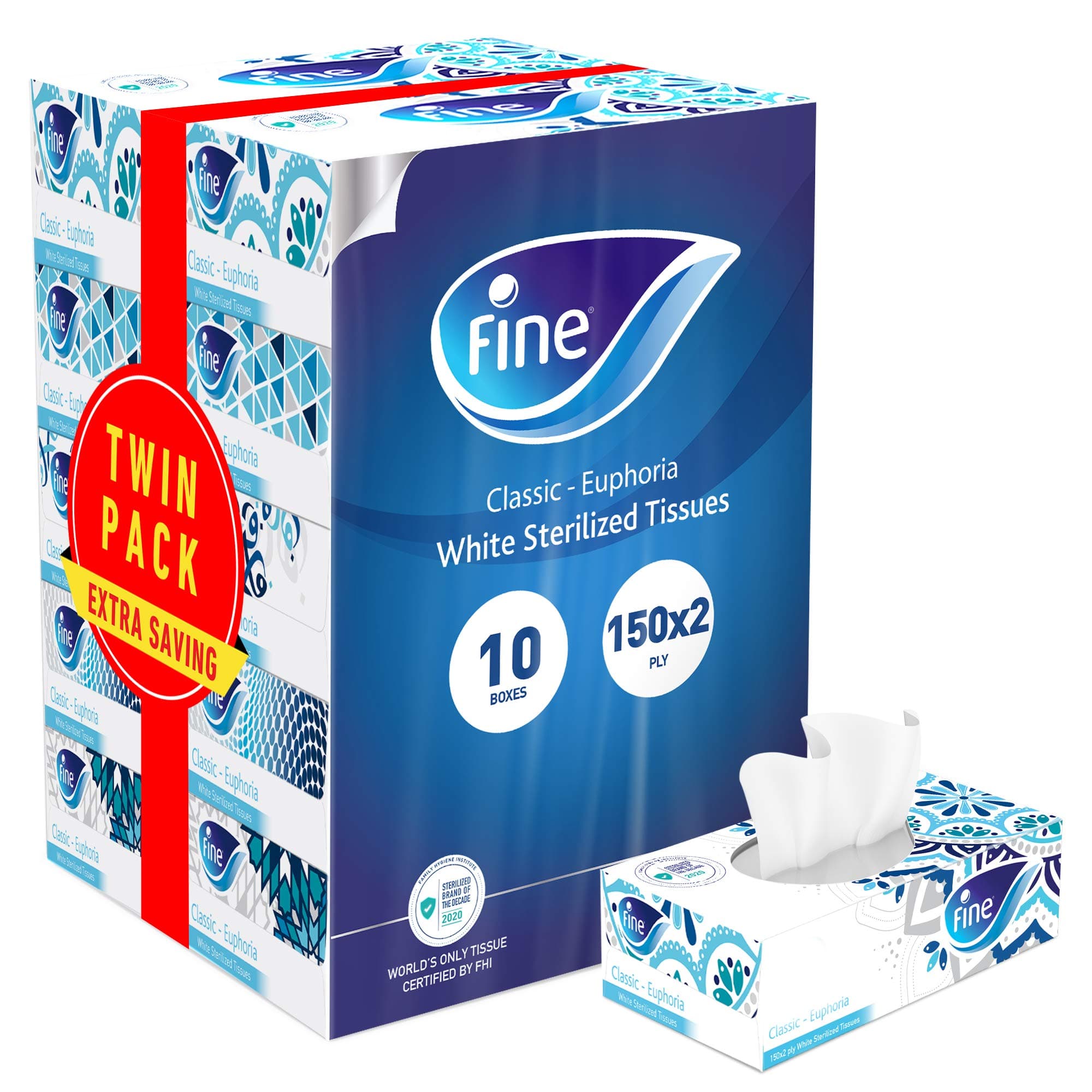 Fine Facial Tissue 10X150'S