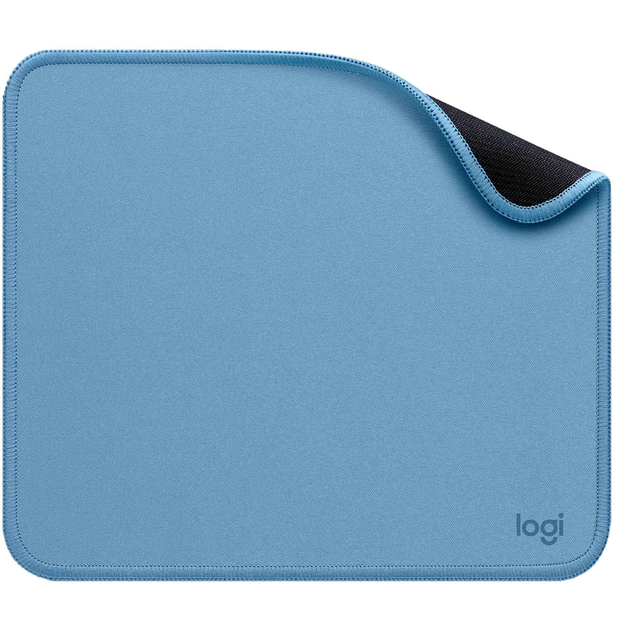 Logitech Mouse Pad - Studio Series, Computer Mouse Mat with Anti-slip Rubber Base, Easy Gliding, Spill-Resistant Surface, Durable Materials, Portable, in a Fresh Modern Design - Blue Grey