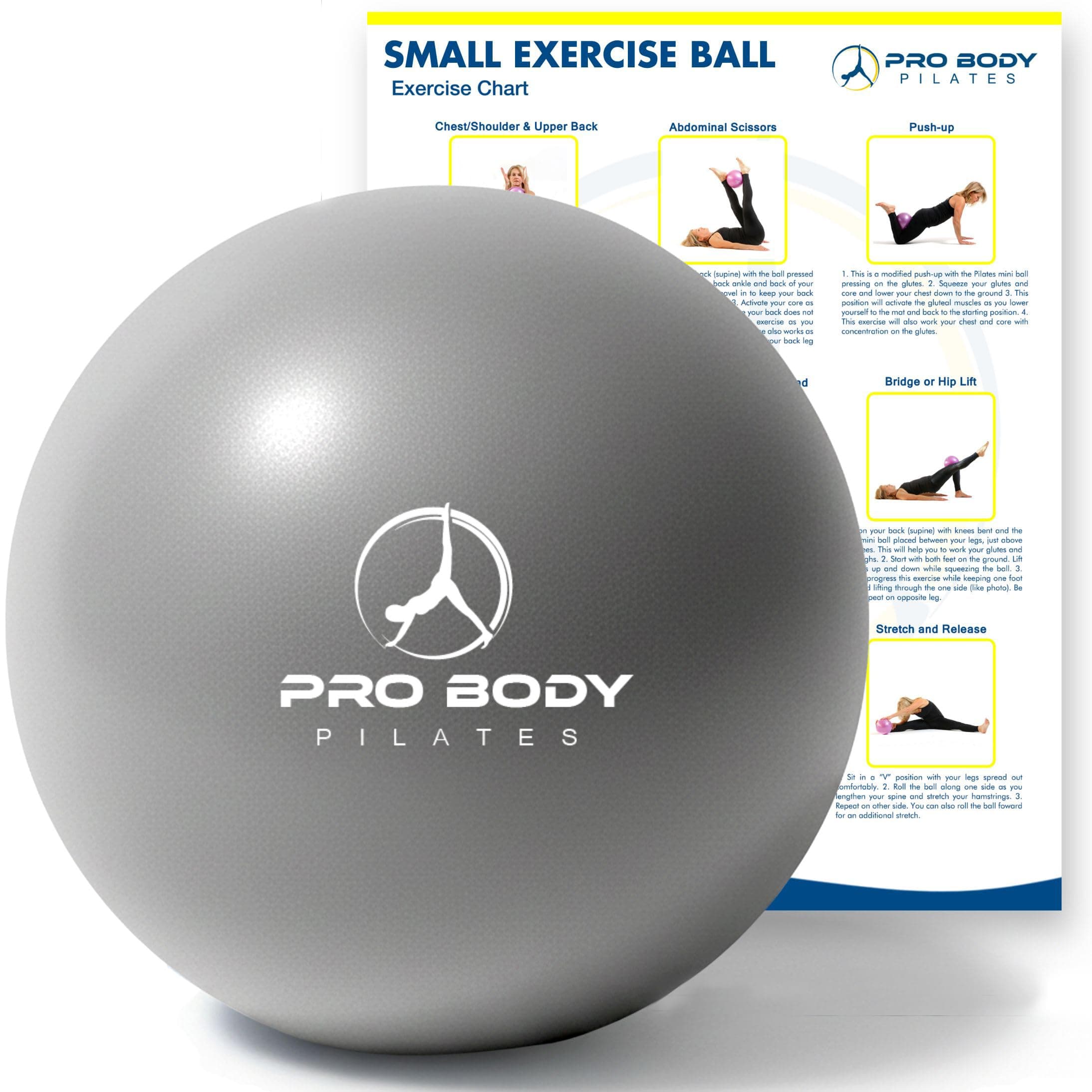 Mini Exercise Ball - 9 Inch Bender Ball For Stability, Barre, Pilates, Yoga, Core Training And Physical Therapy