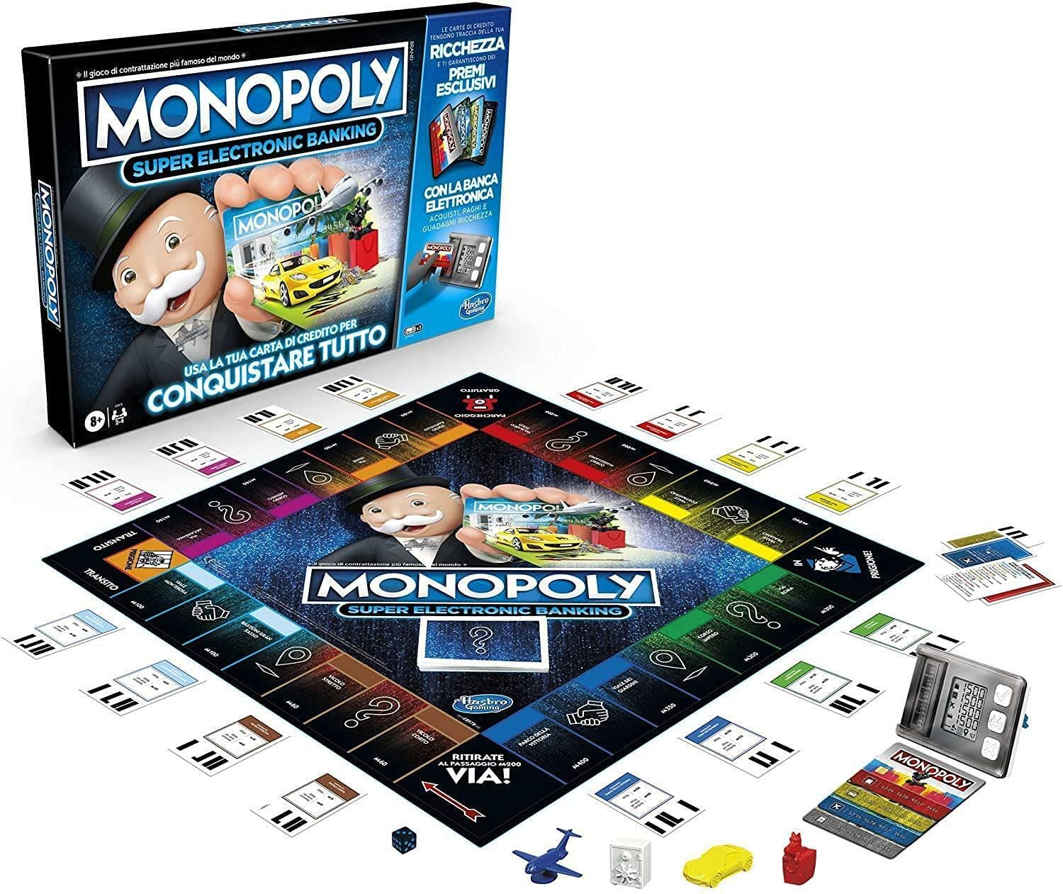 Monopoly Hasbro Super Electronic Banking (Game in Box with Hasbro Gaming)