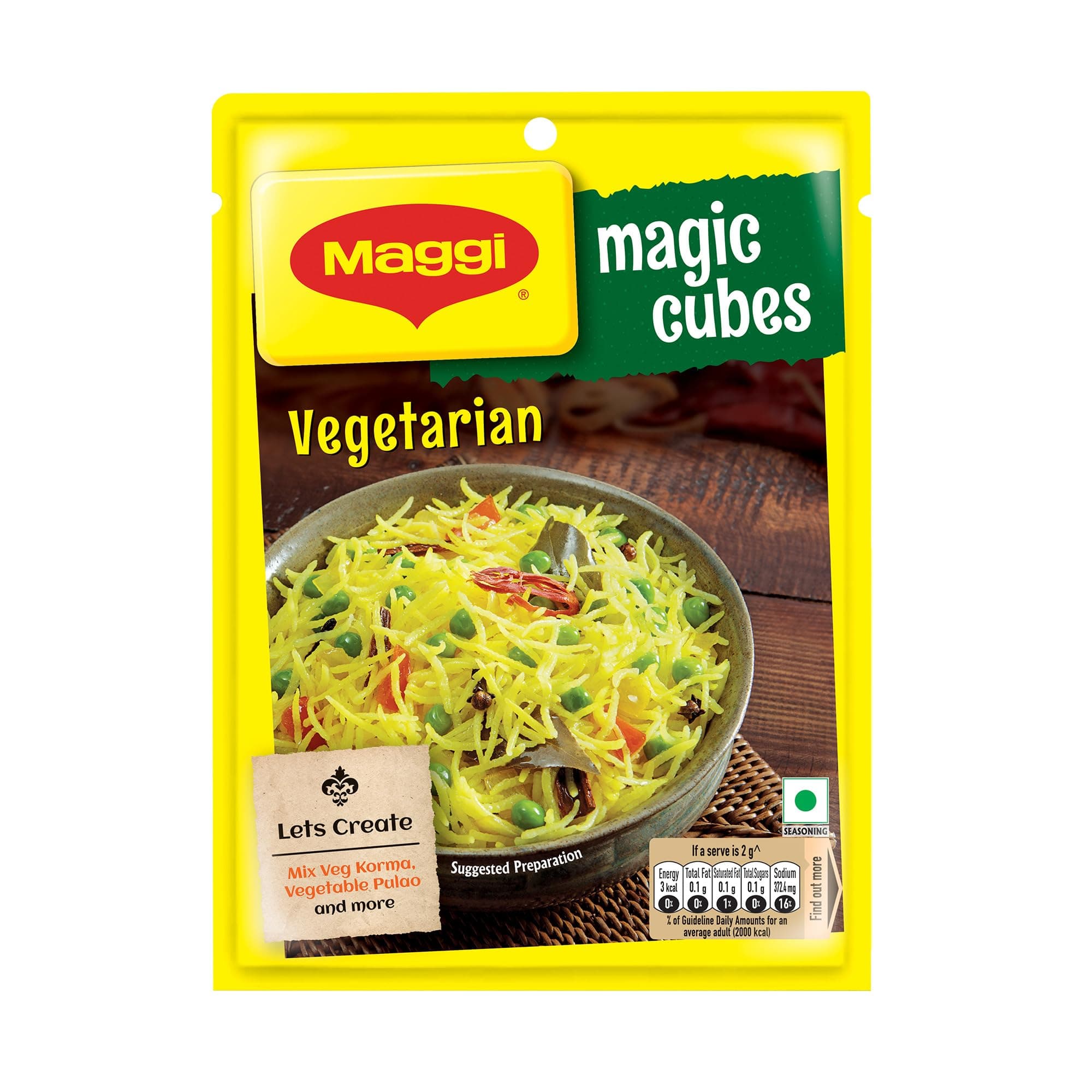MAGGI MAGIC Cubes, Vegetarian Masala, 240g