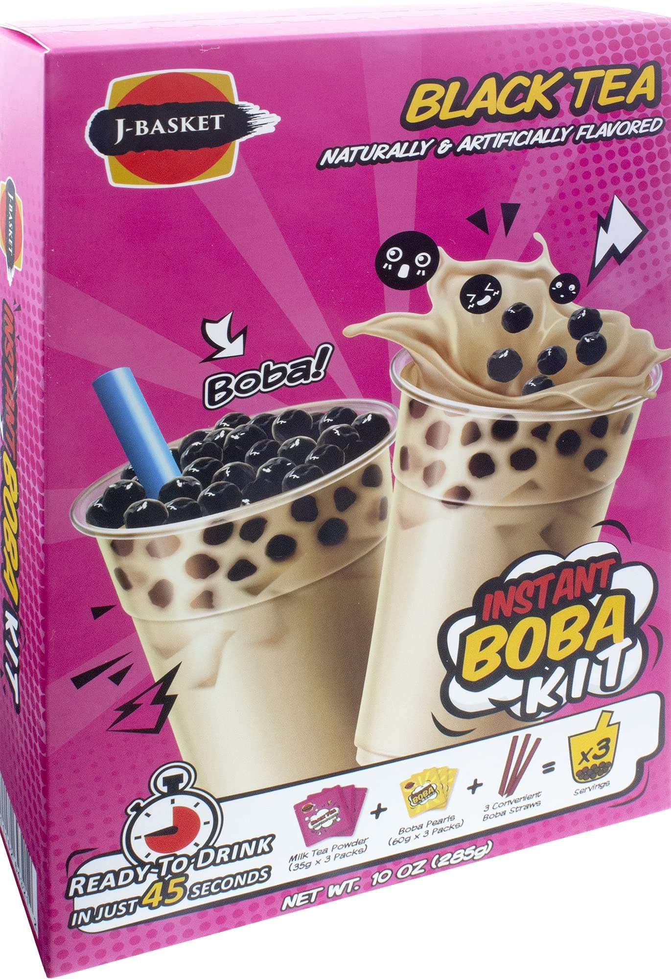 Black Tea Boba Kit, 10 Oz