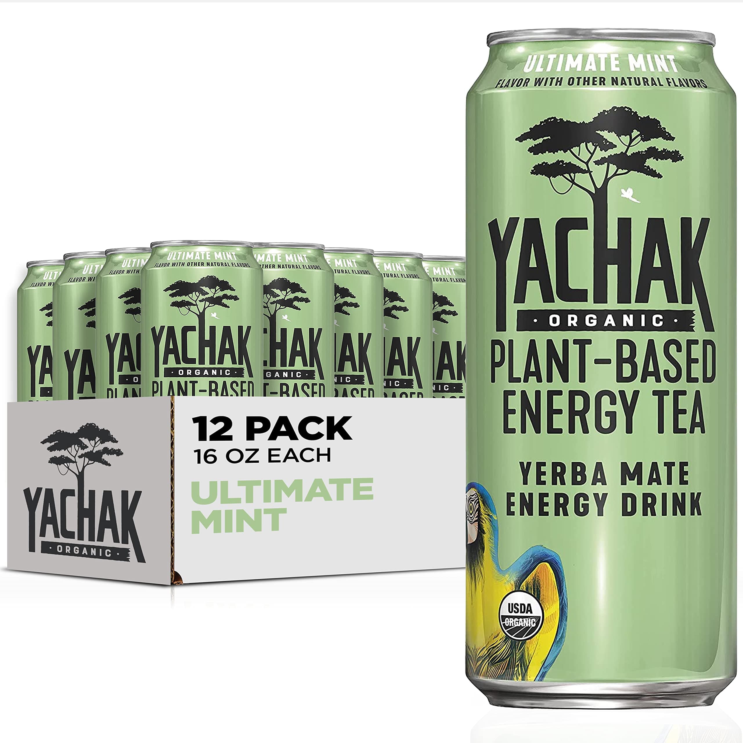 Yerba Mate Drink, Ultimate Mint, 12 Count