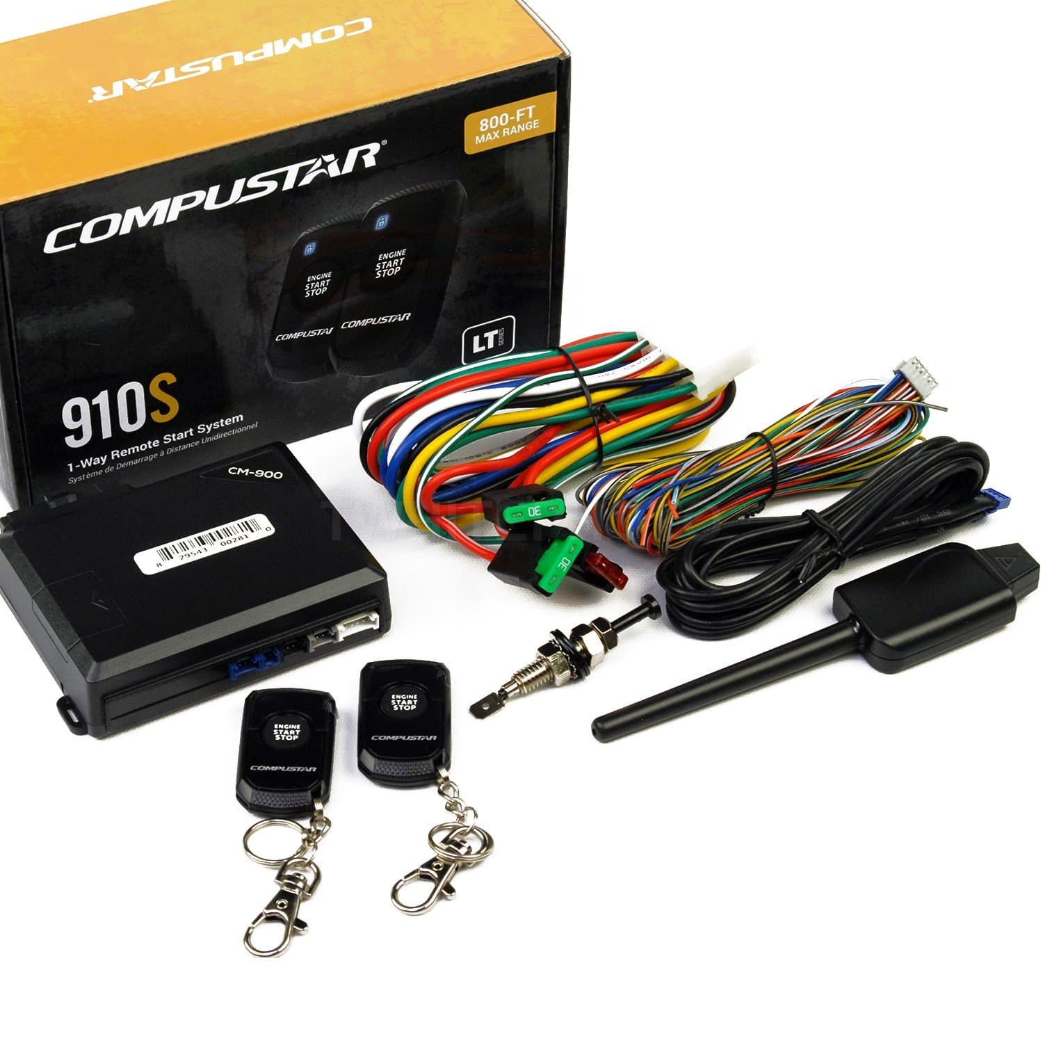 Compustar CS910-S (910S ) 1-way Remote Start and Keyless Entry System with 800-ft range