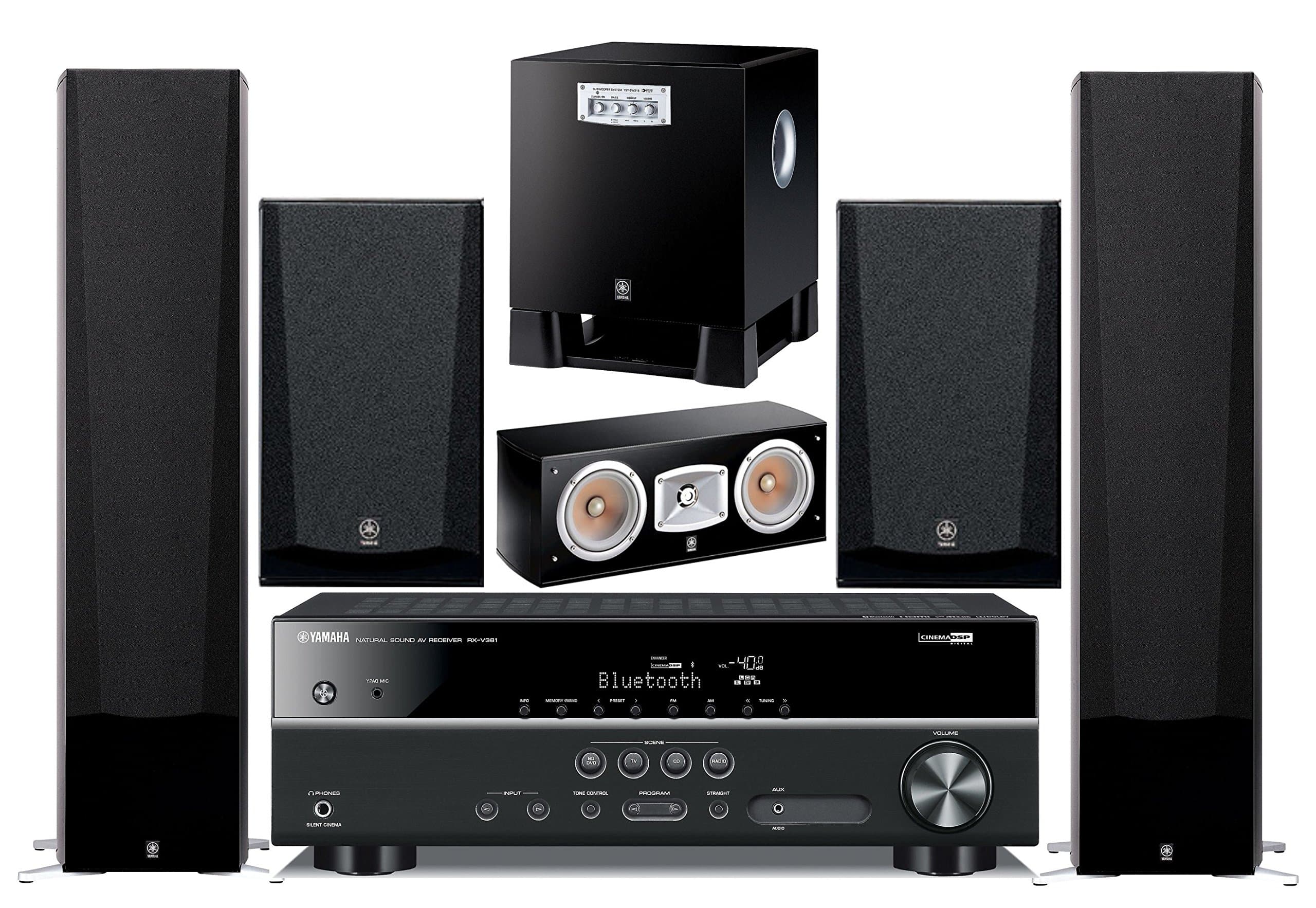 5.1-Channel Wireless Bluetooth 4K 3D A/V Surround Sound Multimedia Home Theater System