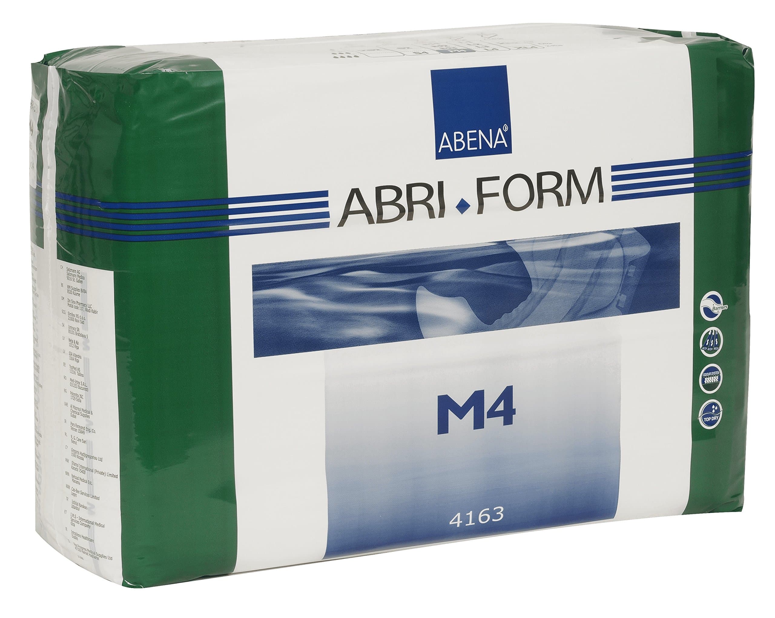 Abri-Form Comfort Plastic-Backed Briefs, Level 4, (Medium To Large Sizes) Medium, 14 Count