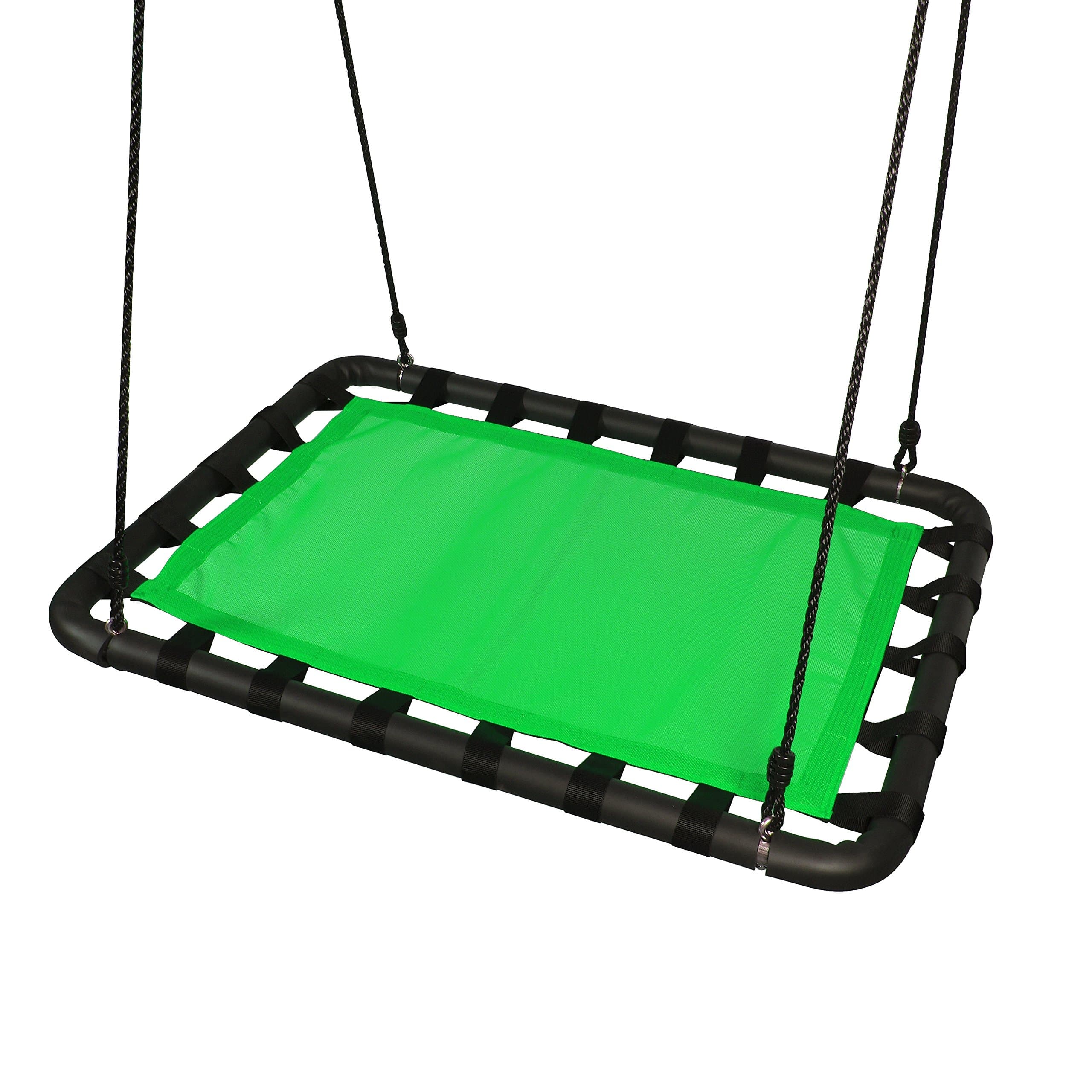 Platform Swing Set Accessories Replacement - 40in L x 30in W, Outdoor Tree Swing Heavy Duty Materials, Room for Multiple Toddler, Kids, Children Swing Playhouse, Playground By ROBINHOOD (green)